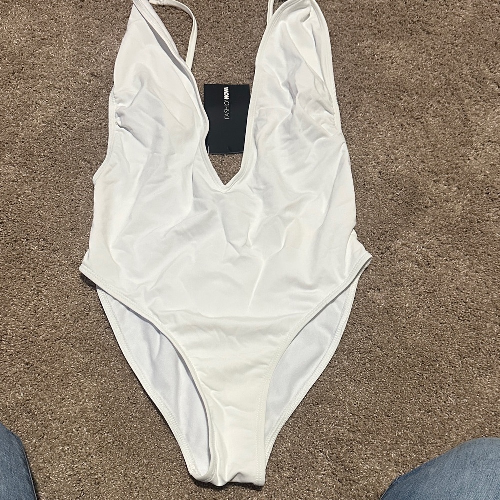 White One-Piece Swimsuit